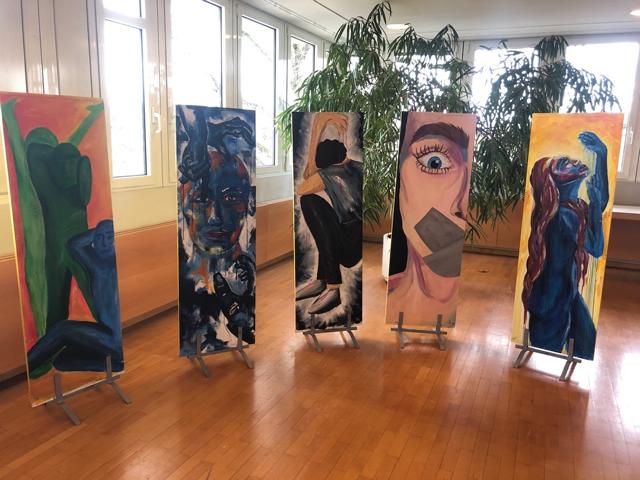 Lernstation des Suchtparcours des Arbeitskreises Sucht