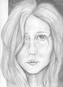 Radierung Selbstportrait